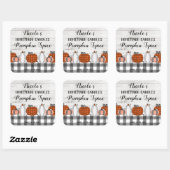 Autumn Homemade Pumpkin Spice Vierkante Sticker (Vel)