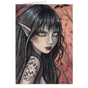 Autumn Imp Fairy Kaart beroemd gemaakt door Molly