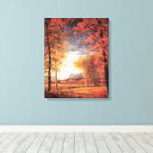 Autumn in America, Oneida County, NY Canvas Afdruk (Insitu (Houten vloer))