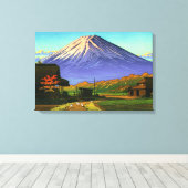 Autumn in Funatsu Mt Fuji Kawase Hasui 1953 Poster Canvas Afdruk (Insitu (Houten vloer))