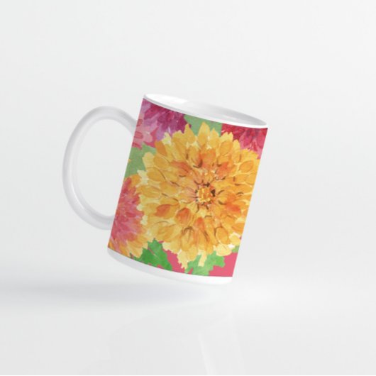 Autumn Inspired Chrysanthemum Koffiemok