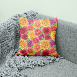 Autumn Inspired Chrysanthemum Sierkussen