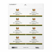 Autumn inspireerde schattige aangepaste tekst Sauc Etiket (Full Sheet)