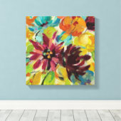 Autumn Joy Flowers Canvas Afdruk (Insitu (Houten vloer))