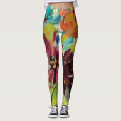 Autumn Joy Flowers Leggings (Voorkant)