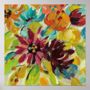 Autumn Joy Flowers Poster