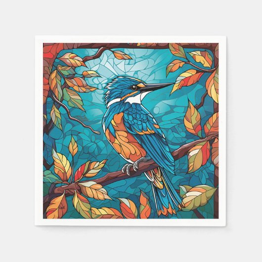 Autumn Kingfisher Papier servetten (Voorkant)