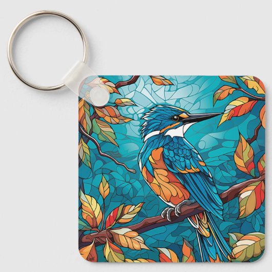 Autumn Kingfisher Sleutelhanger (Voorkant)