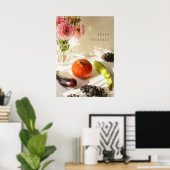 Autumn Kitchen Still Life Poster (Thuiskantoor)