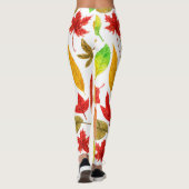 Autumn laat waterverf wit leggings (Achterkant)