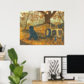 Autumn Labrador Poster (Thuiskantoor)
