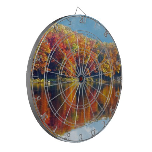 Autumn Lake Dartbord (Voorkant Links)