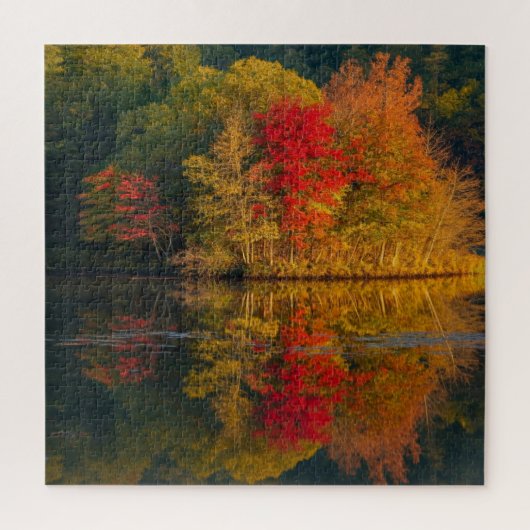 Autumn Lake et Trees Puzzle (Vertical)