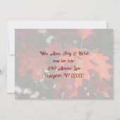 Autumn Lake Nouvelle adresse Faire-part (Dos)