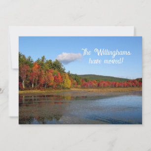 Autumn Lake Nouvelle adresse Faire-part