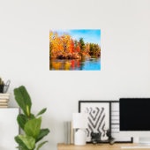 Autumn Lake Poster (Thuiskantoor)