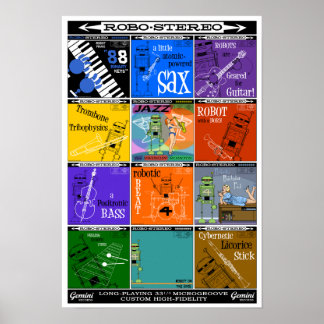 Autumn Lake ROBO-STEREO Recod Album Poster