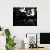 Autumn Landscape Bute Park Cardiff Poster (Thuiskantoor)