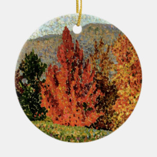 Autumn Landscape, c.1903 (olie op canvas) Keramisch Ornament