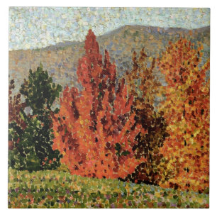 Autumn Landscape, c.1903 (olie op canvas) Tegeltje