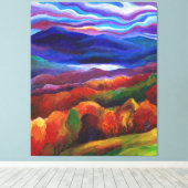 Autumn Landscape Fantasy Wall Art Canvas Afdruk (Insitu (Houten vloer))