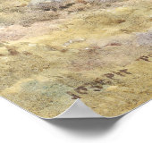 Autumn Landscape Herfst Trees  schilderij Poster (Hoek)