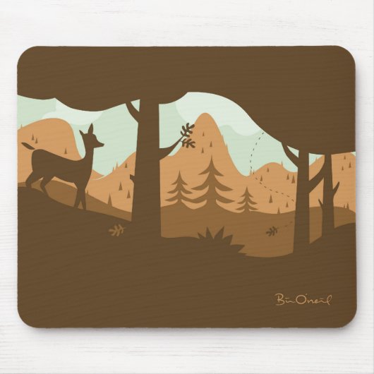 Autumn Landscape Mousepad Muismat (Voorkant)