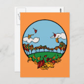 Autumn Landscape Scene Briefkaart (Voorkant / Achterkant)