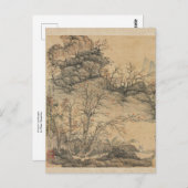 Autumn Landscape van Chen Hongshou Briefkaart (Voorkant / Achterkant)