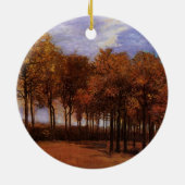 Autumn Landscape van Vincent van Gogh Keramisch Ornament (Achterkant)