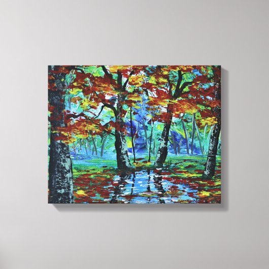 Autumn Landschap Canvas Afdruk (Voorkant)