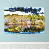Autumn landschap canvas afdruk (Insitu (Houten vloer))