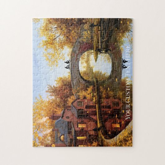 Autumn Landschap met de Puzzle Legpuzzel (Verticaal)