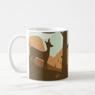 Autumn Landschap met Deer Koffiemok