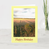 Autumn landschap met roestkleurige fotokunst kaart (Voorkant)