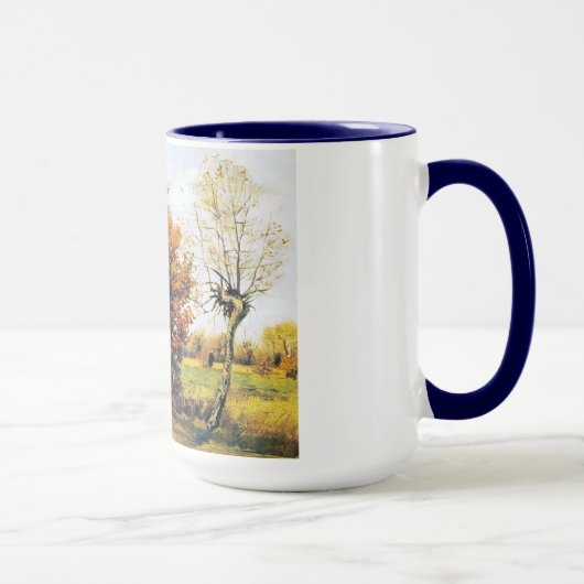 Autumn Landschap met vier bomen Mok (Rechts)