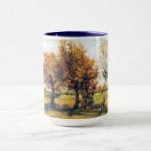 Autumn Landschap met vier bomen Mok (Midden)