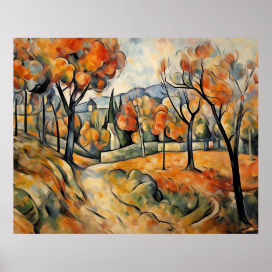 Autumn Landschap Poster (Voorkant)