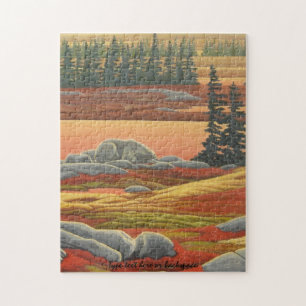 Autumn Landschap Puzzle Personalized Polar Beren Legpuzzel