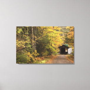 Autumn landschap, Vermont, Verenigde Staten Canvas Afdruk
