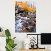 Autumn langs bisschop Creek, CA Poster (Thuiskantoor)