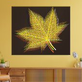 Autumn Leaf 3 Canvas Afdruk (Insitu (Woonkamer))
