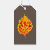 Autumn Leaf Cadeaulabel (Voorkant)