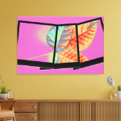 Autumn leaf canvas afdruk (Insitu (Woonkamer))