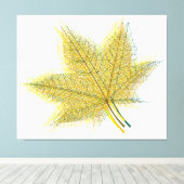 Autumn Leaf Canvas Afdruk (Insitu (Houten vloer))