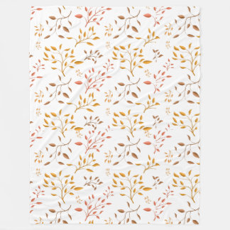 Autumn Leaf Cascade – Cozy Fleece Blanket