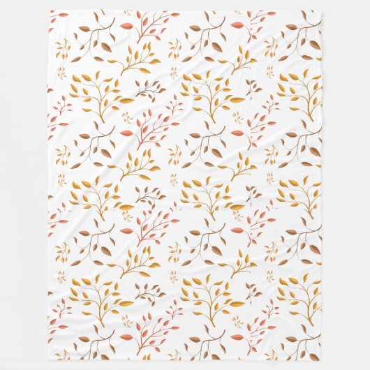 Autumn Leaf Cascade – Cozy Fleece Blanket Deken (Voorkant)