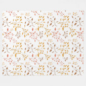 Autumn Leaf Cascade – Cozy Fleece Blanket Deken (Voorkant (Horizontaal))