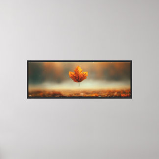 Autumn Leaf Falling Canvas Afdruk