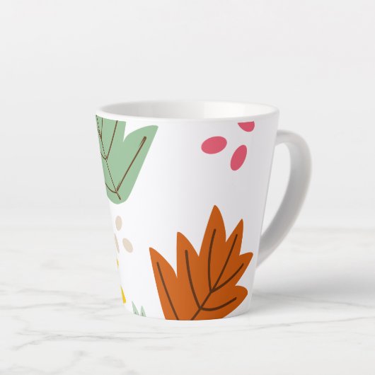 Autumn Leaf Herfst Fun Latte Mok (Rechterhoek)